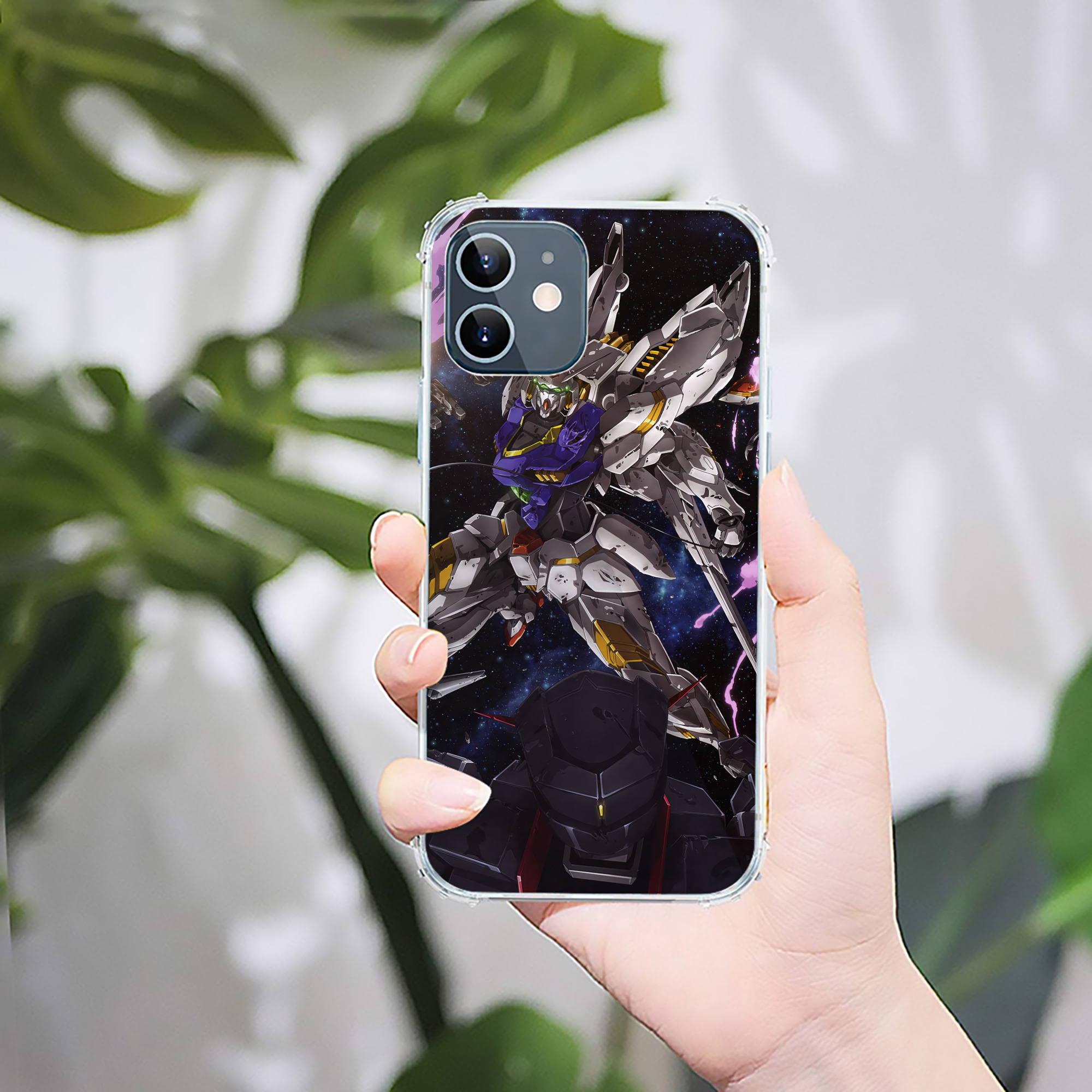 （画像用） 機動戦士ガンダム Mobile Suit Gundam 【iPhone 12シリーズ対応】透明スマホケース（クリアソフトケース）